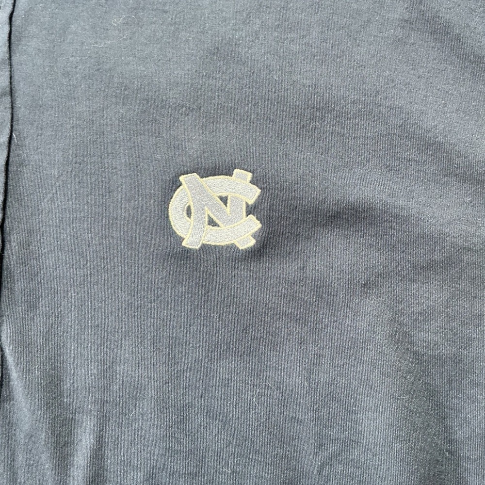 Y2K VTG Polo Ralph Lauren UNC Tar Heels Golf Shirt XL Navy Pima Cotton Preppy - Picture 6 of 6